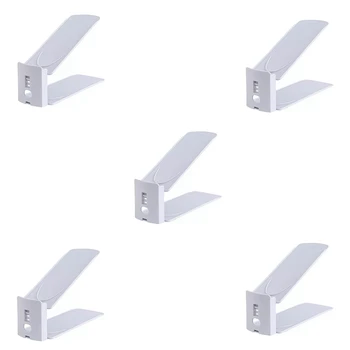 

Shoe Slots Organizer for Closet, Adjustable Shoe Stacker Space Saver,Double Deck Shoe Rack Organizer Holder 5 Pcs