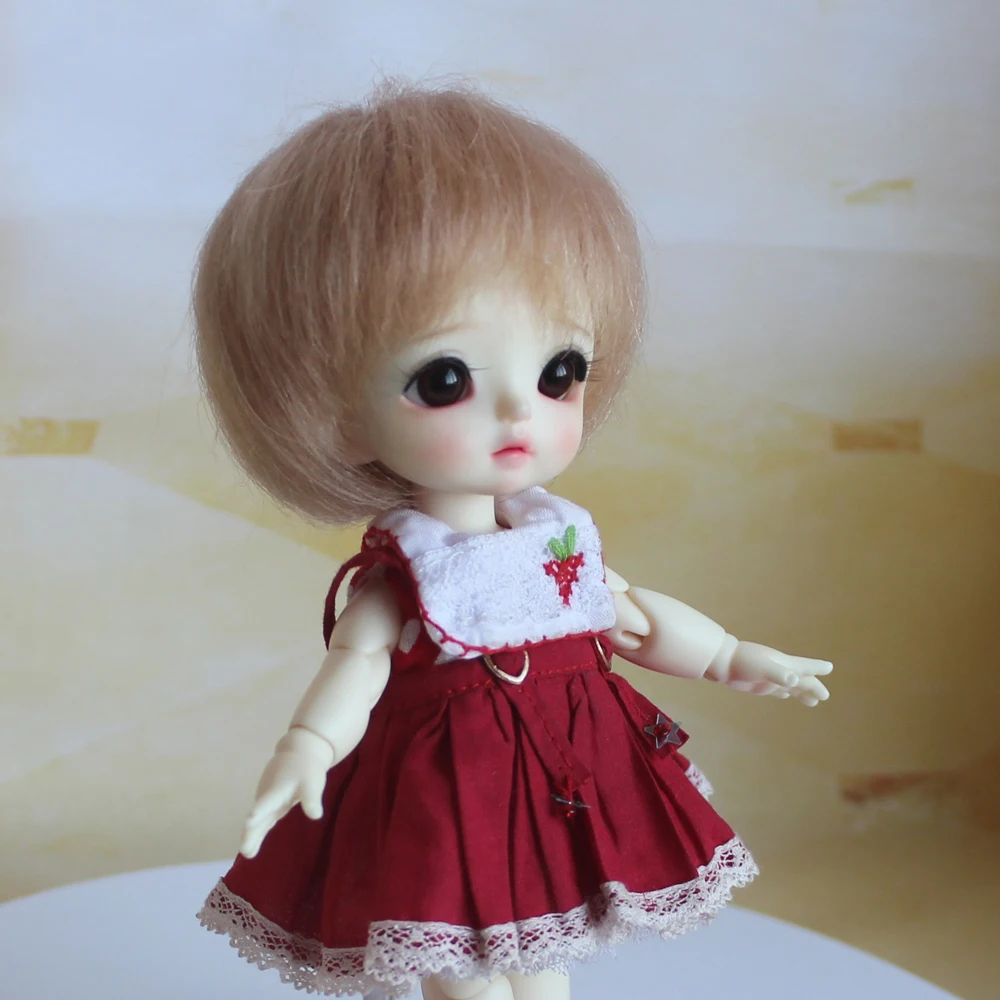 

Bjd JD1/8 hair doll wig mohair material wig ob11 doll wig set multi-color doll accessories
