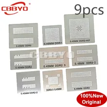 9 шт., трафареты BGA для оперативной памяти DDR1 DDR2 DDR3 DDR5