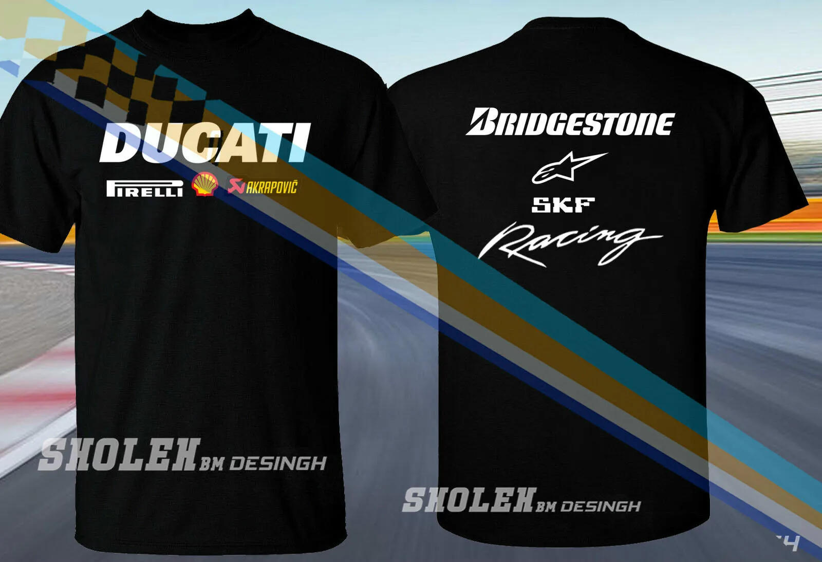 

New Limited Team Ducati Racing Logo Edition T-Shirt Streetwear Size S-3Xl