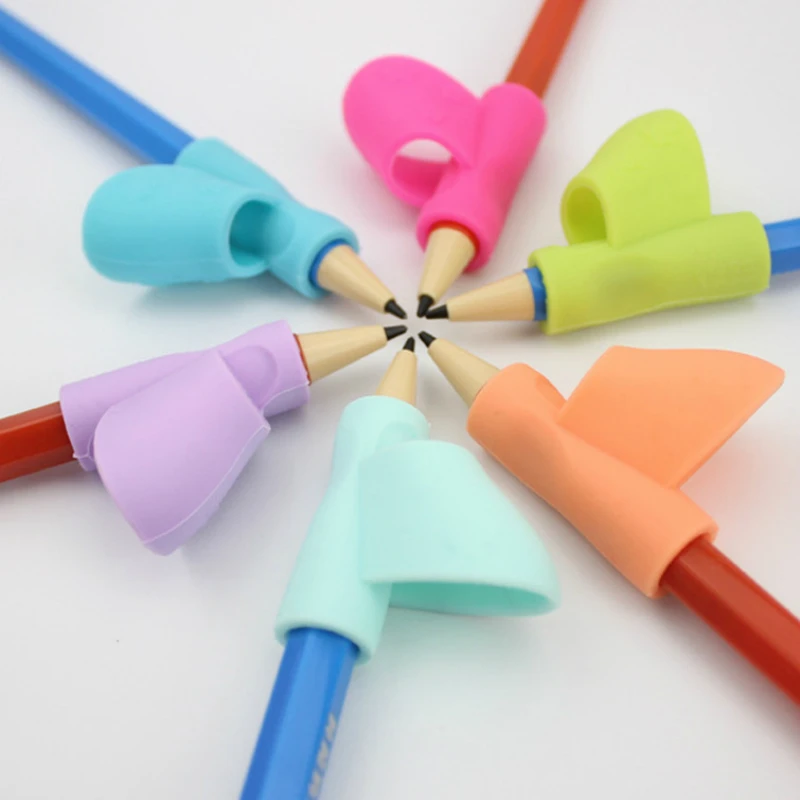 3pcs Writing Corrector Pencil Grip Montessori Toys for Children Kids Learning Holding Device Correcting Pen Holder Postures Grip
