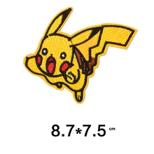 Мультяшные вышитые патчи Пикачу для детской одежды DIY ткань badges2