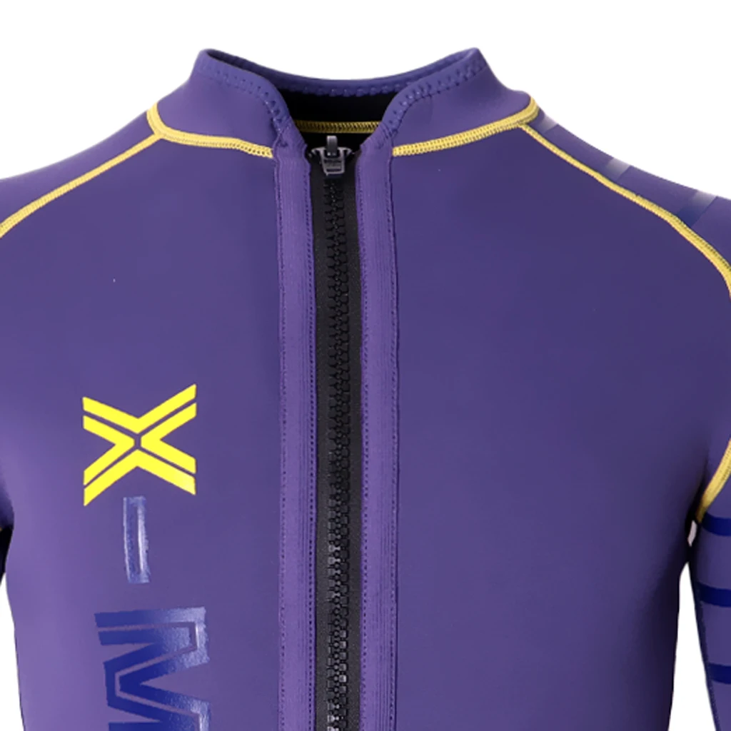 Premium Neoprene Men's 3mm Wetsuit Jacket Top Long Sleeve Front Zip Scuba Diving Wet Suit for Paddleboarding Kiteboarding