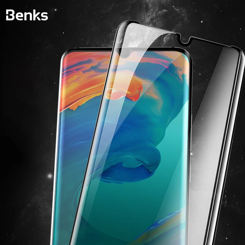 Benks XPRO+ AGC HD закругленные края полное защитное закаленное стекло для huawei P30 Pro 0,3 мм Тонкая Защитная пленка для переднего экрана из закаленного стекла
