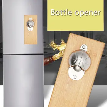 

New Shoot Basket Cartoon Multifunction Bottle Opener Mount Basketball Fridge Solid Wall Opener Embedded Tool Magnet Kitchen V5J1