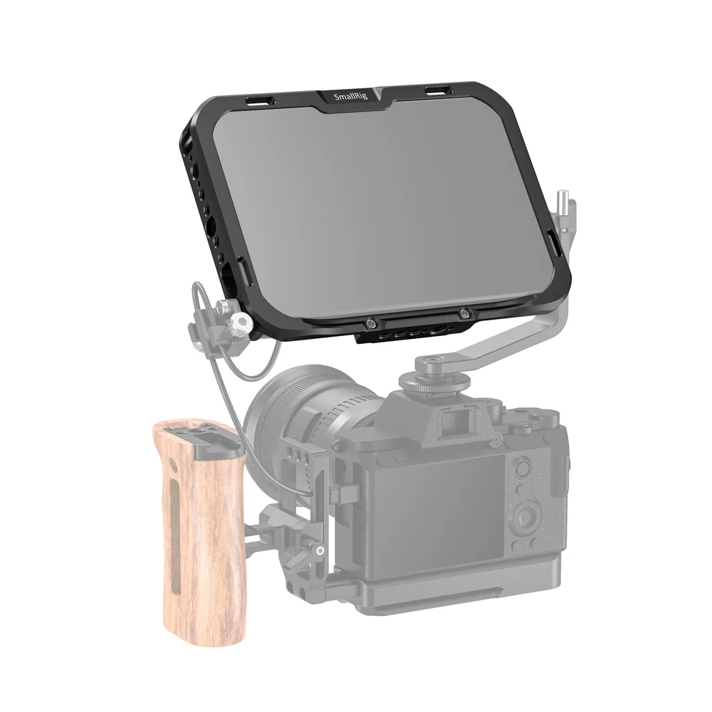 SmallRig монитор клетка с солнцезащитным капюшоном для SmallHD FOCUS 7 экран монитор Защитная клетка с Arri Локация отверстие/NATO Rail-2470