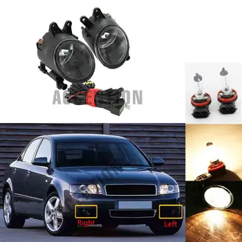 

Halogen Front Fog Light Fog Lamp With Bulbs And Wire For Audi A4 B6 2001 2002 2003 2004 2005 RS4