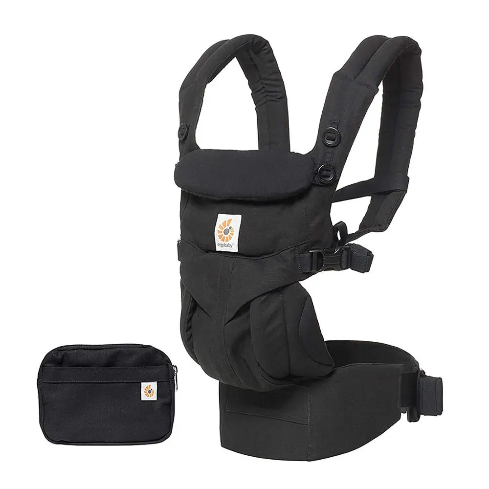 Egobaby omni 360, слинг для малышей, многофункциональный, дышащий, переноска для новорожденных, удобное приспособление для переноски, слинг, рюкзак, детская коляска - Цвет: Black