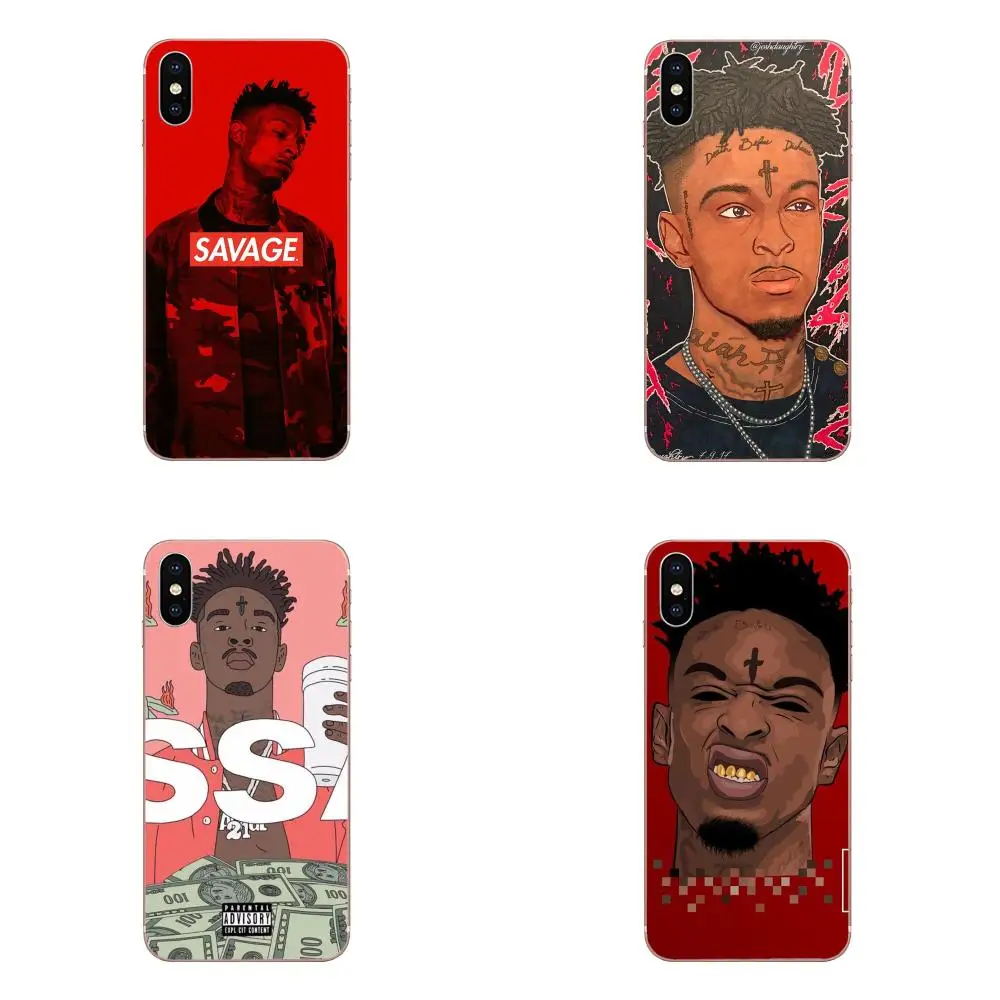 В стиле хип-хоп 21 Savage для Galaxy Grand A3 A5 A7 A8 A9 A9S On5 On7 Plus Pro Star 2015 2016 2017 2018