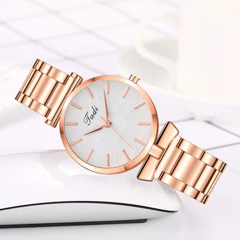 

Women Watch Luxury Sleek Minimalist Quartz Stainless Steel Band Watch Famous Magnet Buckle Irregular Mirror Watch Zegarek Damski