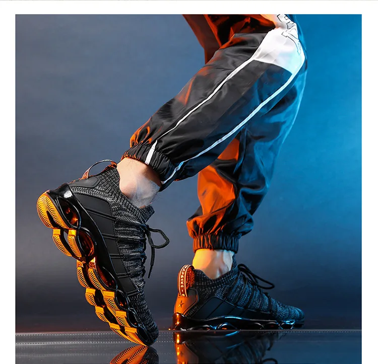 Легкая мягкая мужская Беговая уличная спортивная обувь дышащая сетчатая воздушная ткань 2019 Модные Красные кроссовки с амортизирующие