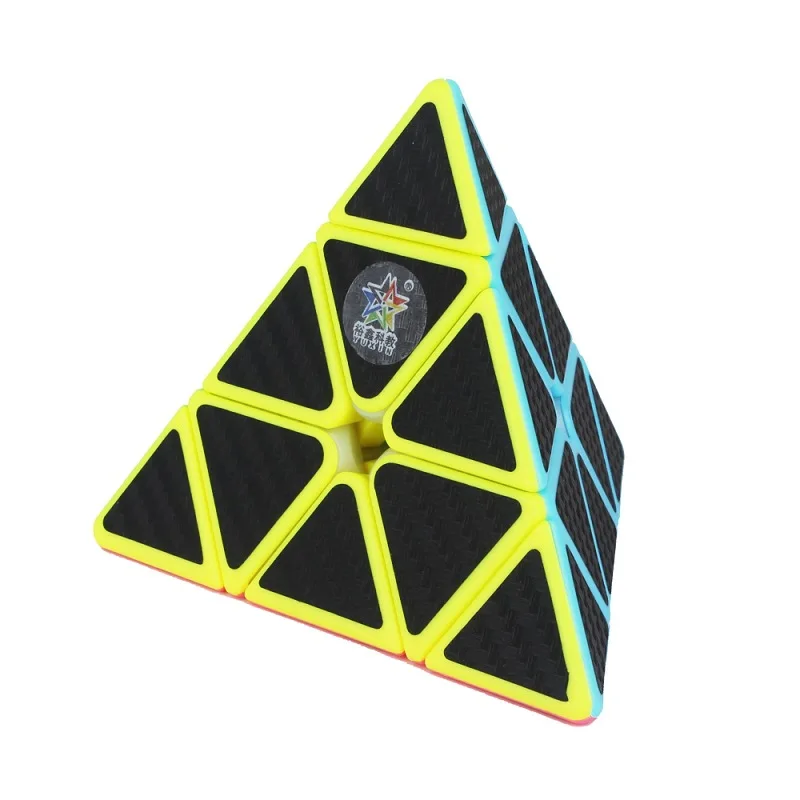 YUXIN наклейка из углеродного волокна 2x2x2 3x3x3 4x4x4 5*5*5 Megaminx Skew Пирамида волшебный куб головоломка на Скорость Куб обучающий игрушки - Цвет: Pyramid