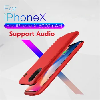

Battery Power Case For iPhone X Battery Charger Case Cover 4000mAh External Power Bank Battery Charging Cases Magnetic Audio