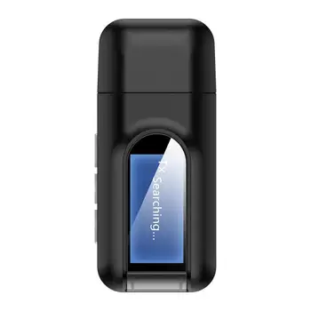 

2-in-1 Bluetooth 5.0 Audio receiver transmitter AUX RCA 3.5MM USB plug music stereo wireless adapters for car TV PC speaker