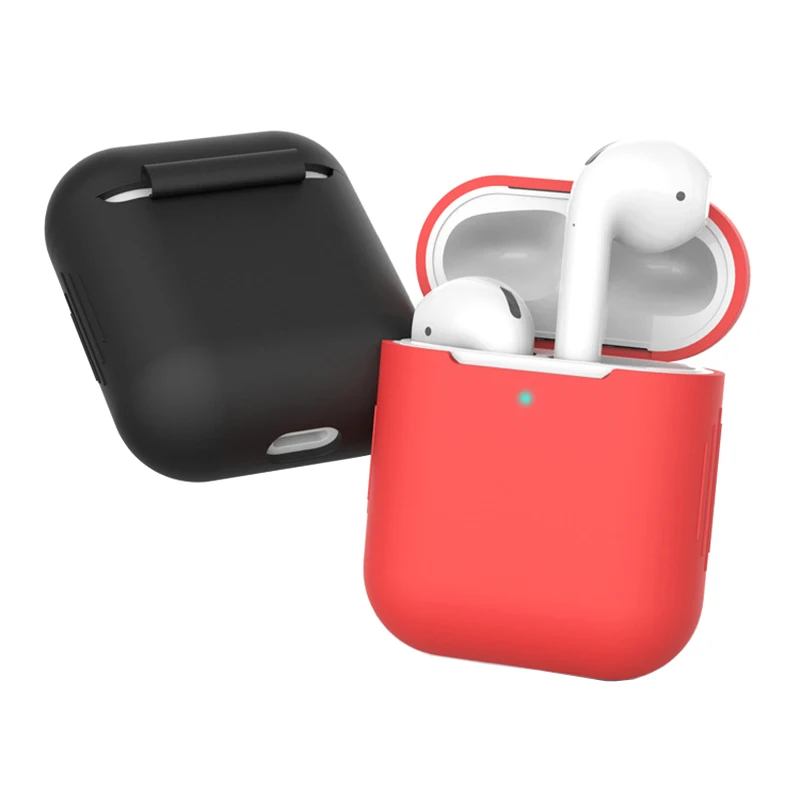 Силиконовый чехол Защитный для Apple AirPods TPU Bluetooth наушники Мягкий силиконовый Air Pods 2