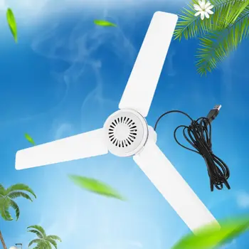 

Canopy Ceiling Fan USB Tent Fan for Bed Camping Outdoor Room Hanging Hanger Fan