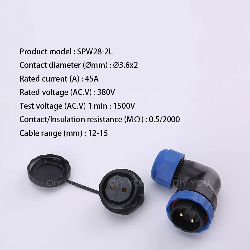 conector do cabo de aviacao impermeavel plugue 05