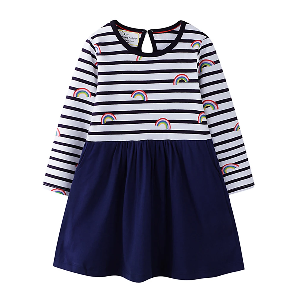 Лидер продаж платья для девочек из искусственного хлопка с животными летняя