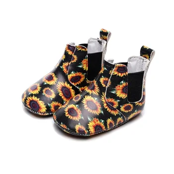 

Summer Baby Girls Shoes Print Rubber Sole Soft Bottom Shoes Girls Baby Toddler Sandals Princess Shoes