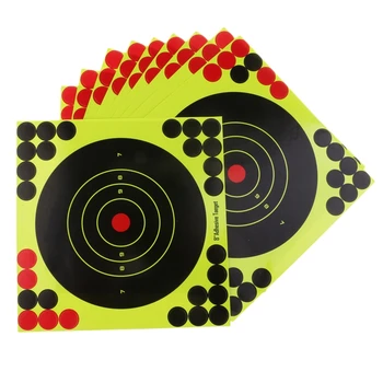 

50Pcs/Set Hunting Targets 8x8 Inch Self Adhesive Paper Reactive Splatter Targets Stickers