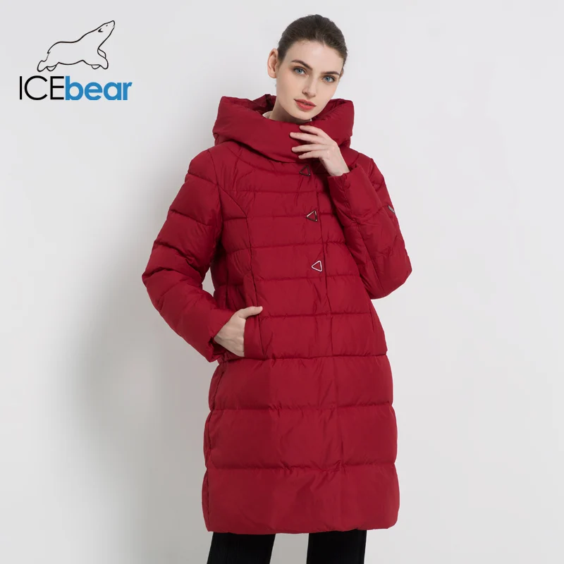 ICEbear 2019 Новое зимнее женское пальто Модная женская куртка Высокого качества