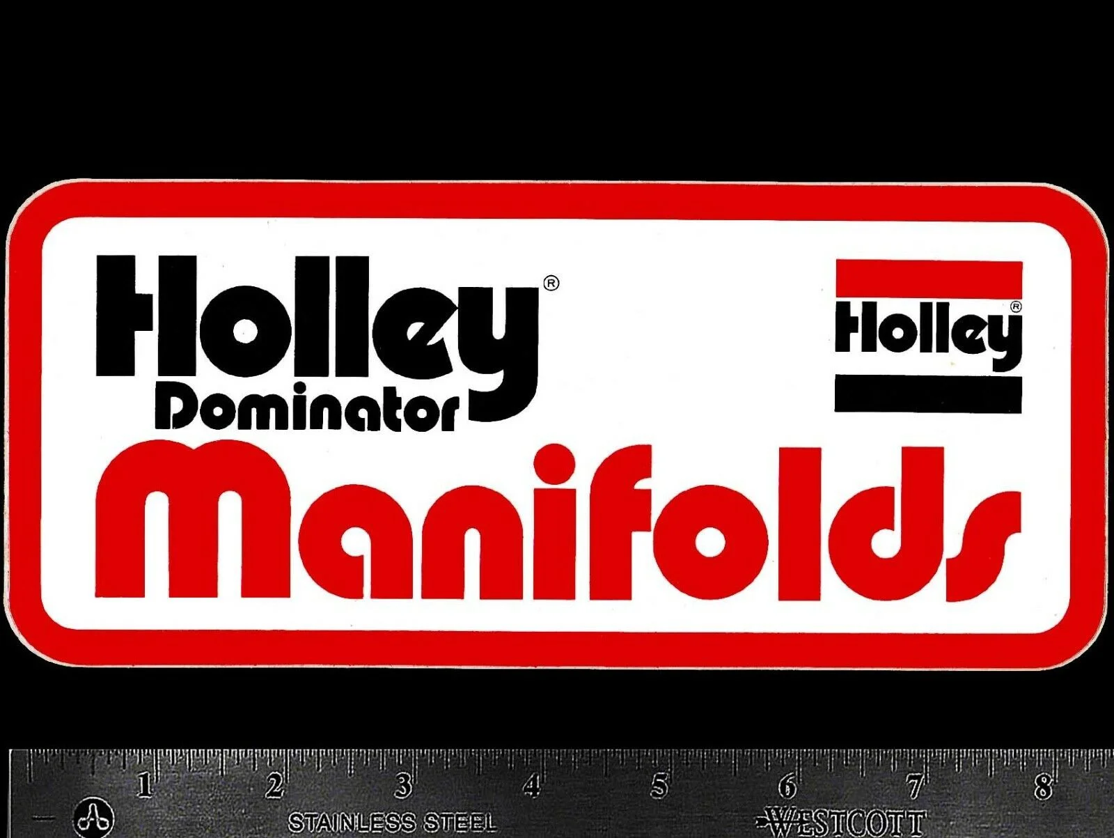 Оригинальные винтажные гоночные наклейки/Стикеры для x2 HOLLEY Dominator manifold |
