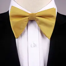 Модные аксессуары для одежды, новогодние галстуки новинка-рожок, шелковые атласные галстуки-бабочки для взрослых мужчин и мальчиков, одноцветные галстуки с узором