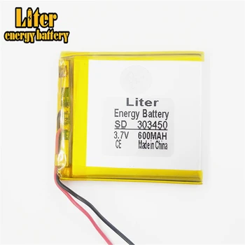 

3.7V,600mAH,303450 polymer lithium ion / Li-ion battery for dvr,GPS,mp3,mp4,cell phone,speaker