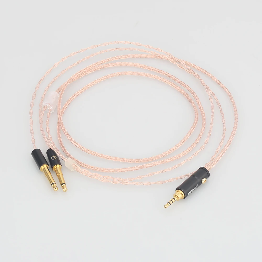 Audiocrast 8cores Replacement Headphones Cable Audio Upgrade Cable For Meze 99 Classics Focal Elear Headphones Pure Copper Cable