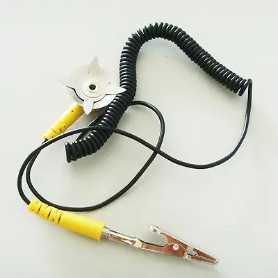Anti-Static Coil Cable Anti Static ESD Mats Grounding Point Cord 