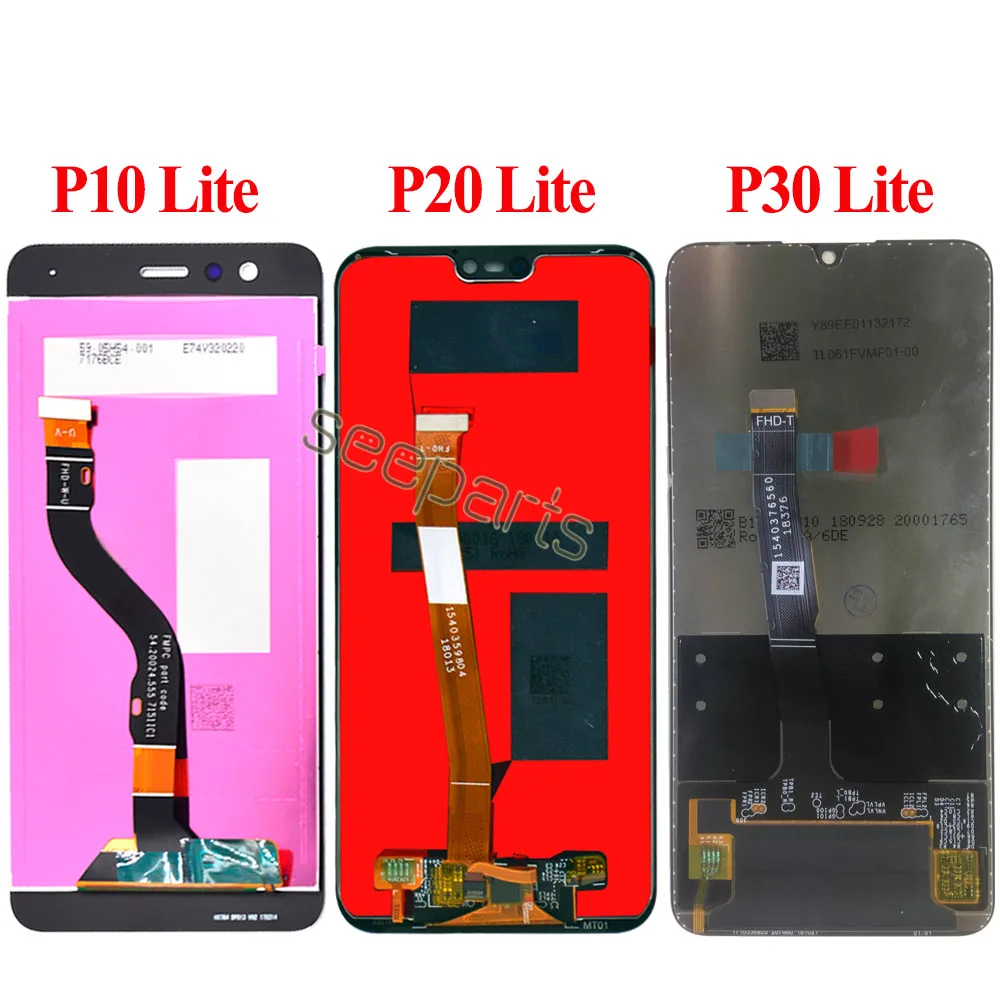 Для Huawei P30 Lite ЖК дисплей сенсорный экран P20 ANE LX1 P40 MAR LX2 P10 Nova 3e 4e с дисплеем|Экраны