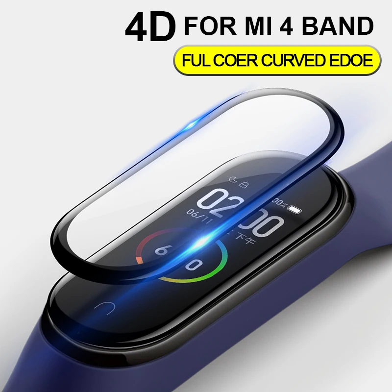 BAPICK Защитная пленка для Xiaomi mi Band 4 стеклянная Взрывозащищенная устойчивая к царапинам полноэкранная защита для mi Band 4 пленка