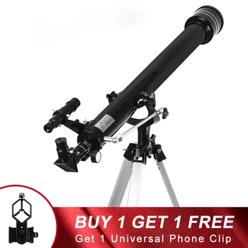 

60mm Refractor Professional Space Astronomical Telescope With Tripod Portable Zooming Outdoor Monocular Birthday Gifts