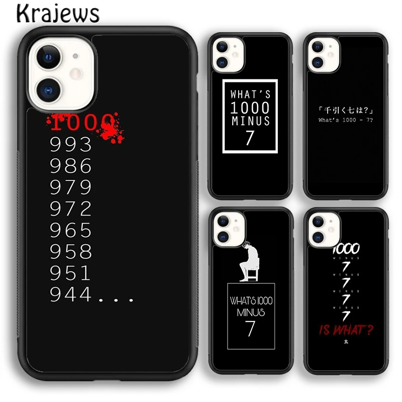Coque De Telephone Avec Citation De Tokyo Ghoul 1000 Moins 7 Pour Iphone 14 5 Se 6s 7 8 Plus X Xr Xs 11 12 13 Pro Max Samsung S21 S22 Aliexpress