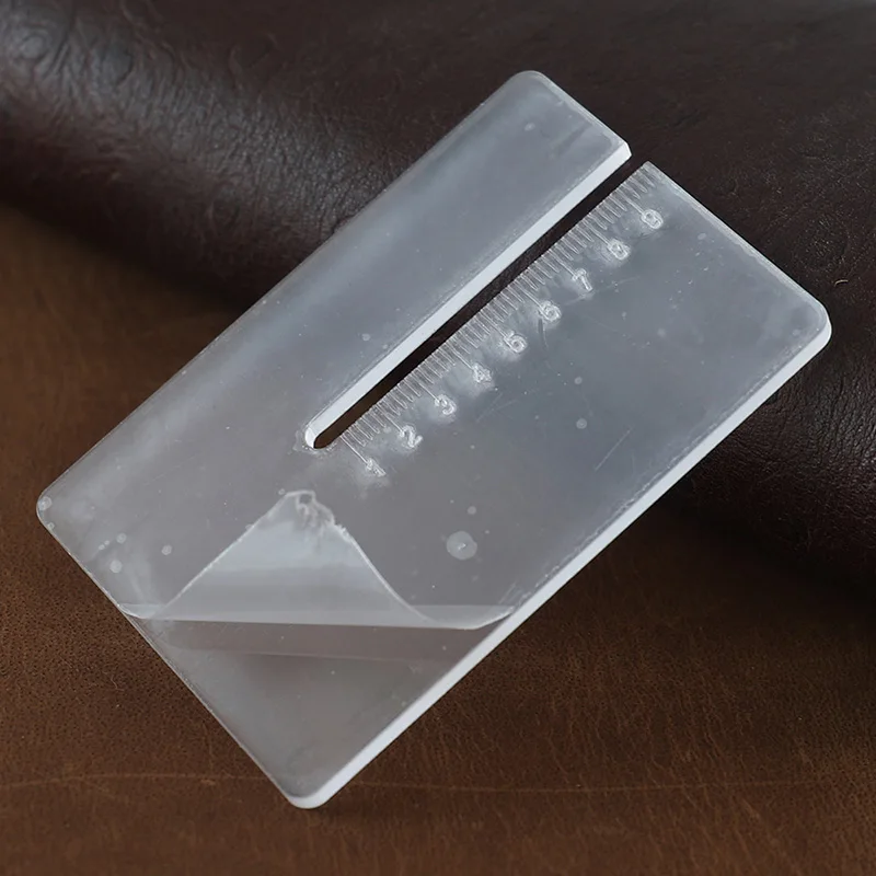 Acrylic plate for helping leather hole punches DIY Hand Perforated Round Stitching Punch Tools Hole Cut Leather Punching Tool