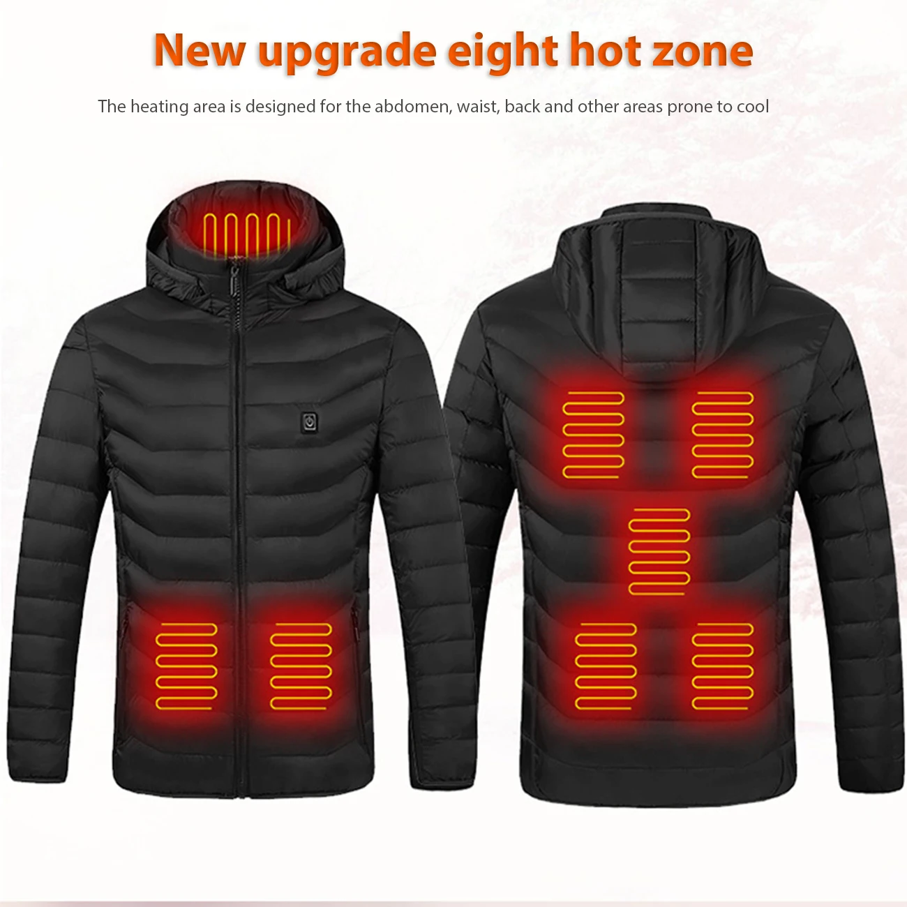 Motorcycle 2/4/7/8/9 Places Heated Jacket Men Women Coat Winter Thermal Clothing Hiking/Hunting USB Electric Self Heating Vest | Автомобили