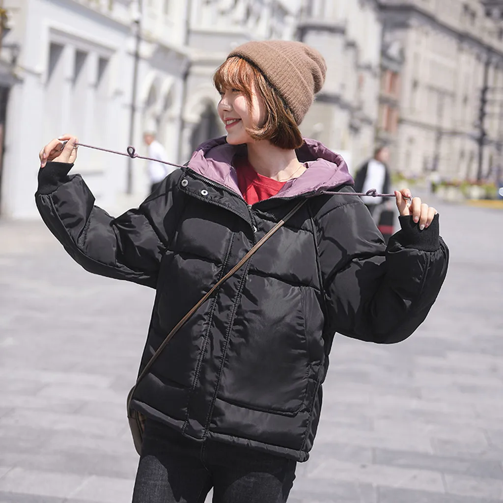 

JAYCOSIN 2019 Winter Jacket Women Short Down Outwear Female Winter Coat Cotton Padded Warm Jacket Outwear Chaqueta Mujer 19AUG19