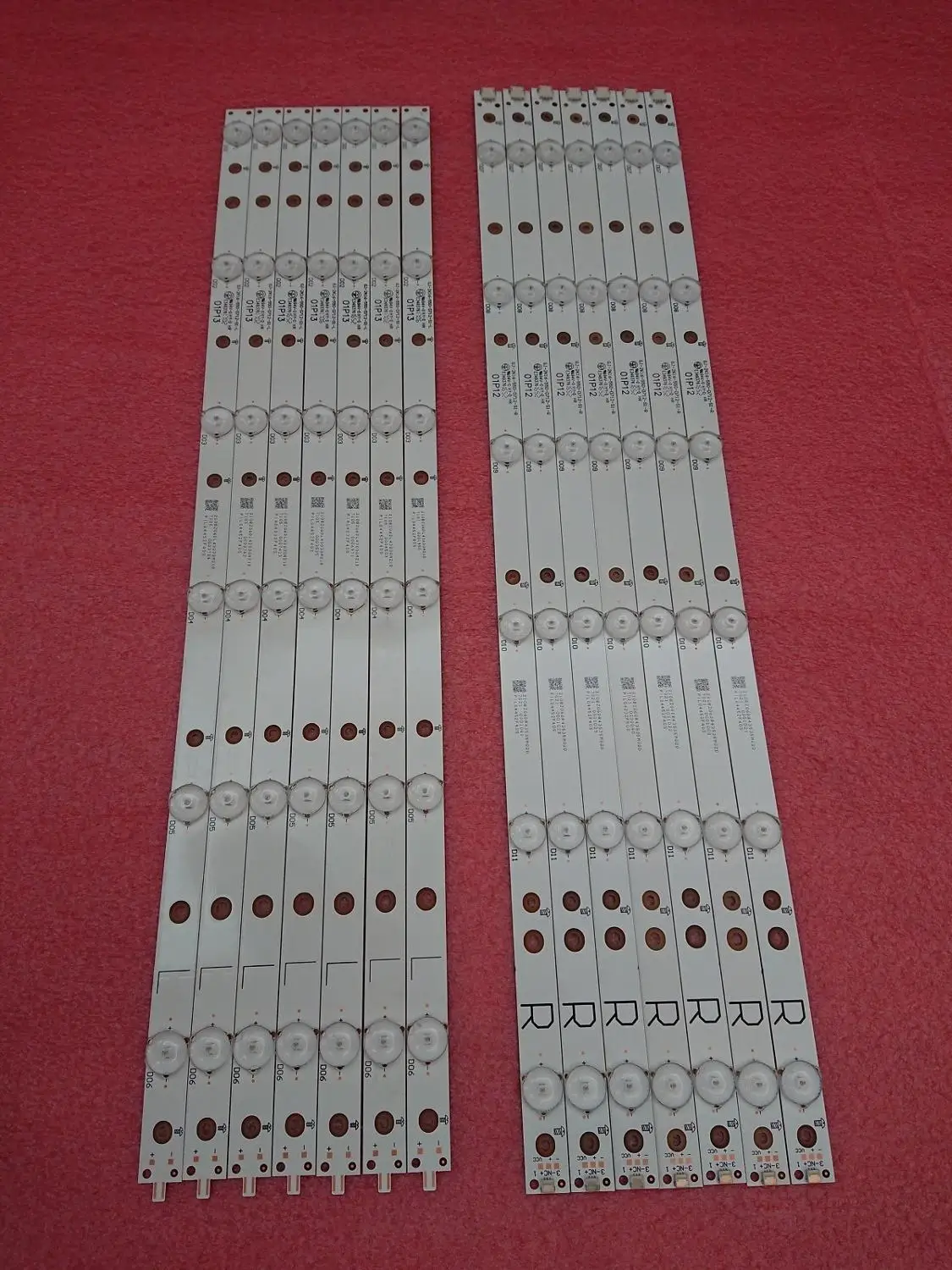 

New 5set=70 PCS LED backlight strip for KDL-55W650D GJ-2K16-550-D712-S1-L R TPT550F2 FHBN20.K 01P13 01P12 01N30 01N29