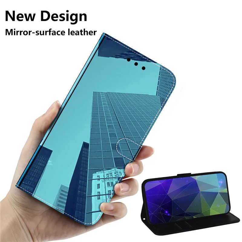 Противоударный флип зеркальный полный защитный чехол для LG K50 Q60 K40S View телефона s