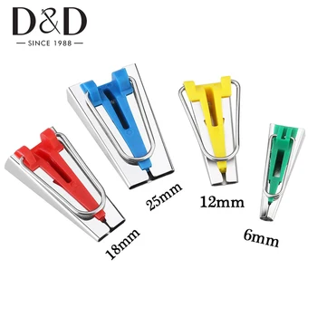 

4pcs/Set Bias Tape Maker Fabric DIY Sewing Quilting Hemming Bias Binding Maker Kit 6mm/12mm/18mm/25mm