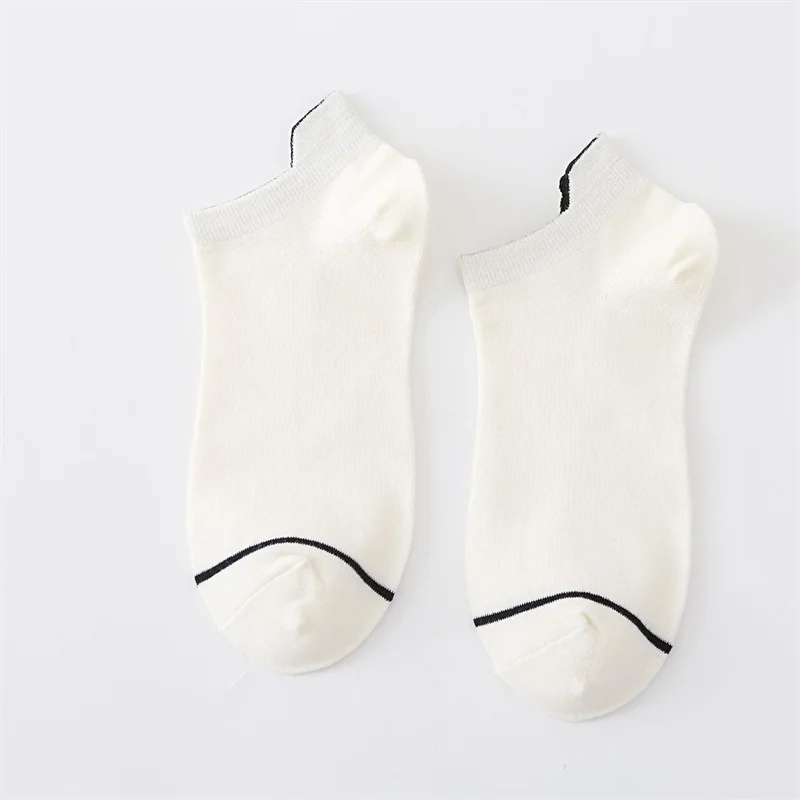 5 Pairs Lot Spring summer Women Socks Female Pure color 2021 Fashion Personality 6 Colors Invisiable Funny Girl Ankle Cotton