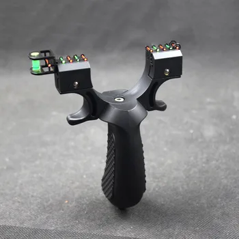 

Resin Slingshot Hight Precision Catapult Level Aiming Outdoor Hunting Shooting Use Flat Rubber Band Free Tie