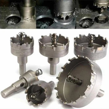 

6pcs Hole Saw Drill Bit Steel Plates Stainless Steel Alloy Angle Iron Opening Holes Power Cutting Tools