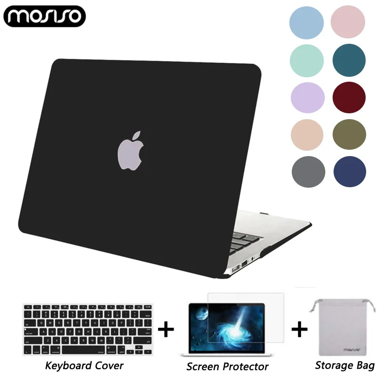 

MOSISO Hard Matte Laptop Case For MacBook Air Retina Cover 2018 New Pro 13 15 Touch Bar 2019 A2159 A1706 A1707 AIR 13 2019 A1932