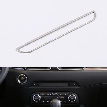 

Chrome For MAZDA CX-5 CX5 CX 5 2017 2018 Middle Console CD Dashboard Trim Sticker