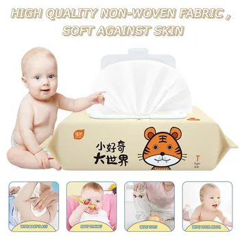 

80 wipes/pack Baby Antibacterial Wet Wipe Child Antibacterial Wet Wipe Tissue Clean Hand Health Care Fast delivery