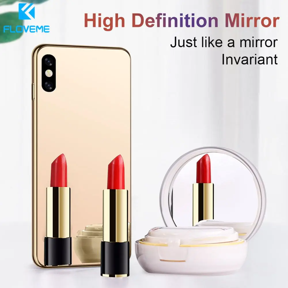 

Mirror Phone Case For iPhone 11 Pro 7 8 Plus X XS MAX XR Luxury Glass Case For Samsung Galaxy S9 S10 5G S10E Plus Cover Smooth