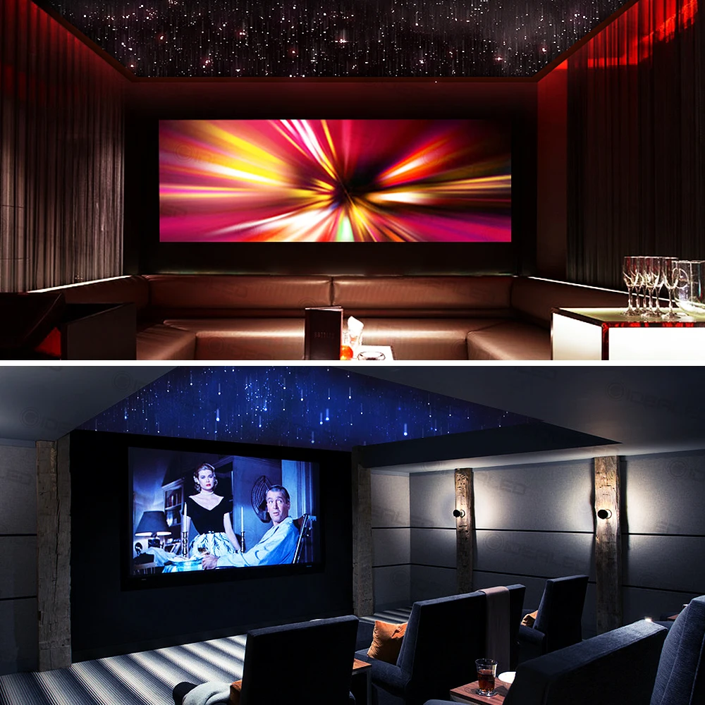 LED Optic Fiber Lights Kit Smart APP control RGBW Starry Sky Effect Ceiling Light Optical Fiber Cable Car Decoration