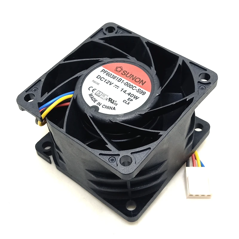 

PF60381B1-000C-S99 For Sunon 6cm Powerful Cooling fan 60mm 6038 12V server fan Dual ball high volume PWM Fan