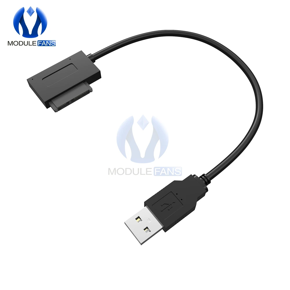 1 шт. USB 2 0 до 7 + 6 13Pin тонкий SATA ноутбук CD/DVD Rom Оптический Кабель адаптер|usb 2.0|usb usbusb usb